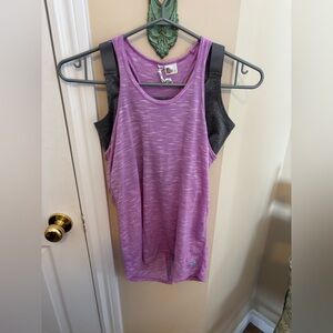 Diadora Purple Space-Dye Athletic Tank Top